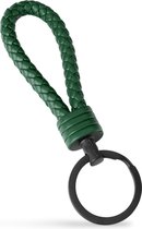 SERASAR Lederen Sleutelhanger [Strong], Groen, met Geschenkverpakking voor Heren En Dames