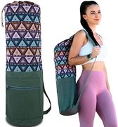 Velox Yogamat tas - Yogatas groot - Yoga mat tas - Groen - L