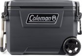 Coleman 65QT Convoy Cooler - 66 liter koelbox – 5 dagen ijs – koelbox met wielen - grijs