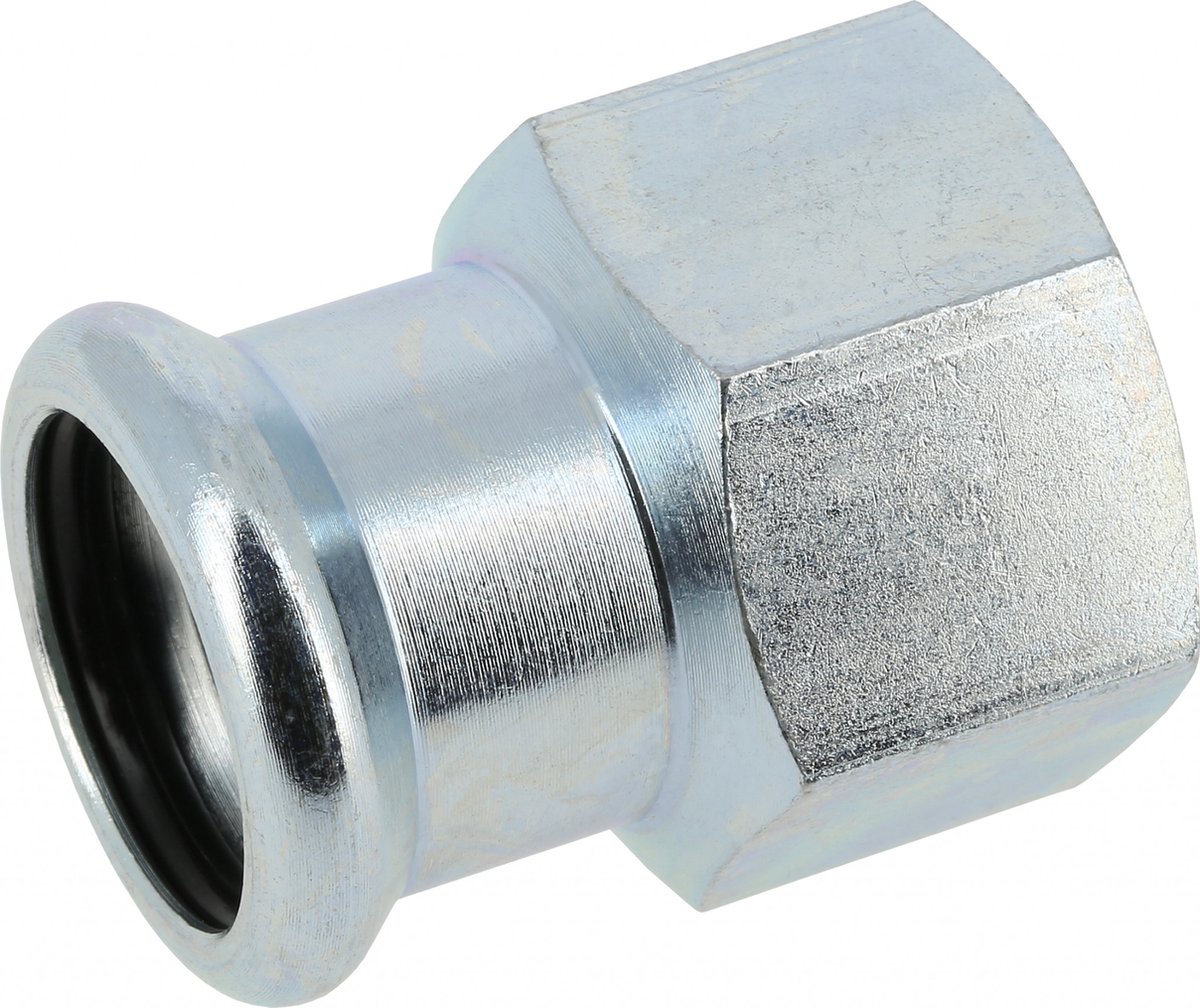 Bonfix PRESS Staalverzinkt schroefbus met lange bi.dr. Rp3/4 bix22mm