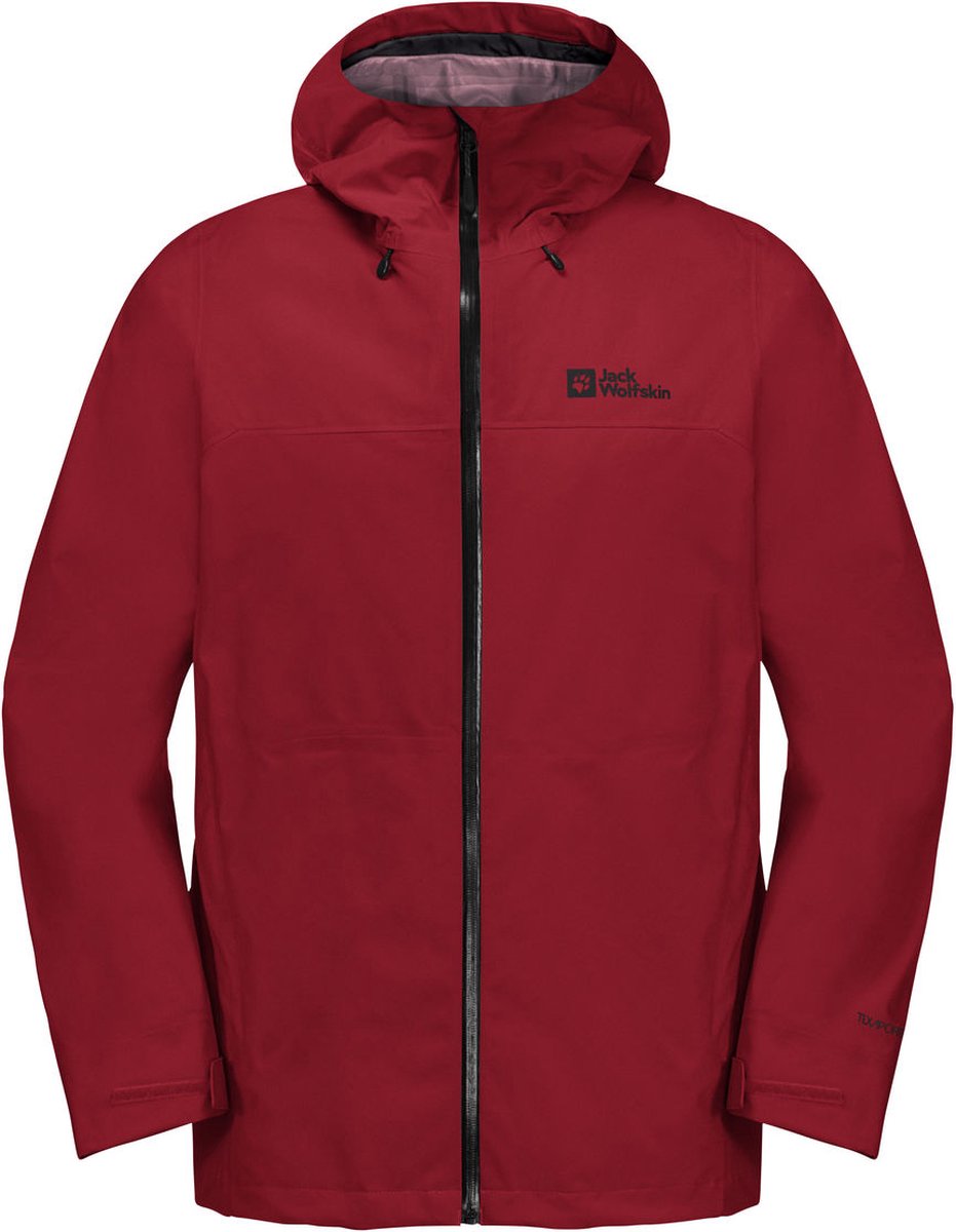 Jack Wolfskin Highest Peak 3L JKT M – Outdoor Kleding Jassen Waterdichte jassen Rood