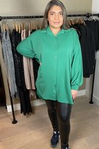 Jasmine | Oversized Blouse - Groen - Maat One Size