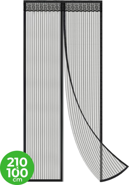 Verminbuster vliegengordijn magnetisch - luxe deurhor - 210 x 100 cm -...