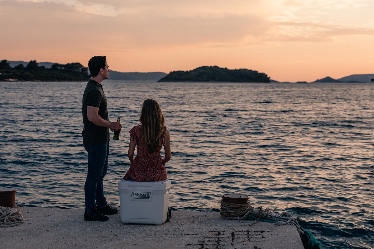 Coleman 50QT Wheeled Xtreme Marine cooler - koelbox