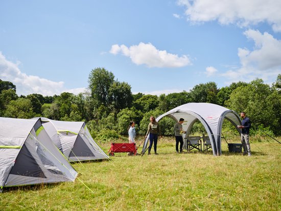 Abri De Camping Coleman Deluxe 4.5m - Auvent Carré Vert - Occasion