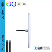 PISCINE XPRO | LED de Éclairage de piscine à DEL ultra-mince 100 x 8 mm | 10 W. | Blanc chaud