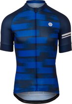 AGU Grainy Stripe Fietsshirt Essential Heren - Deep Blue - S