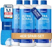 PRINOX® Ultrasoon reiniger Concentraat 4x 1030ml - Ultrasoonreinigers vloeistof voor brillen, sieraden, kunstgebitten & kleine onderdelen voor 700 baden per fles