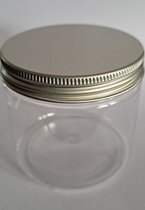 Pots PET transparents vides de 200 ml avec couvercles à vis en aluminium (10 pièces) PETPACKER