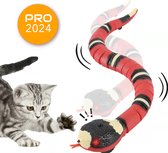 Smart Snake - Sensing Rode Slang - Kattenspeeltjes - Intelligentie - Interactief Kattenspeelgoed - Speelgoed - Baby Speelgoed - Snake Toy - Stimuleert Kruipen - Kattenspeeltje
