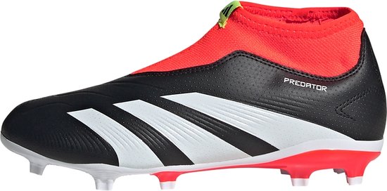 adidas Performance Predator 24 League Chaussures de football sans lacets pour terrain sec - Enfants - Zwart- 38 2/3