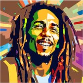 Bob Marley Poster - One Love - Reggae Music Bob Marley posters | 50 x 50 cm | pop art streetart