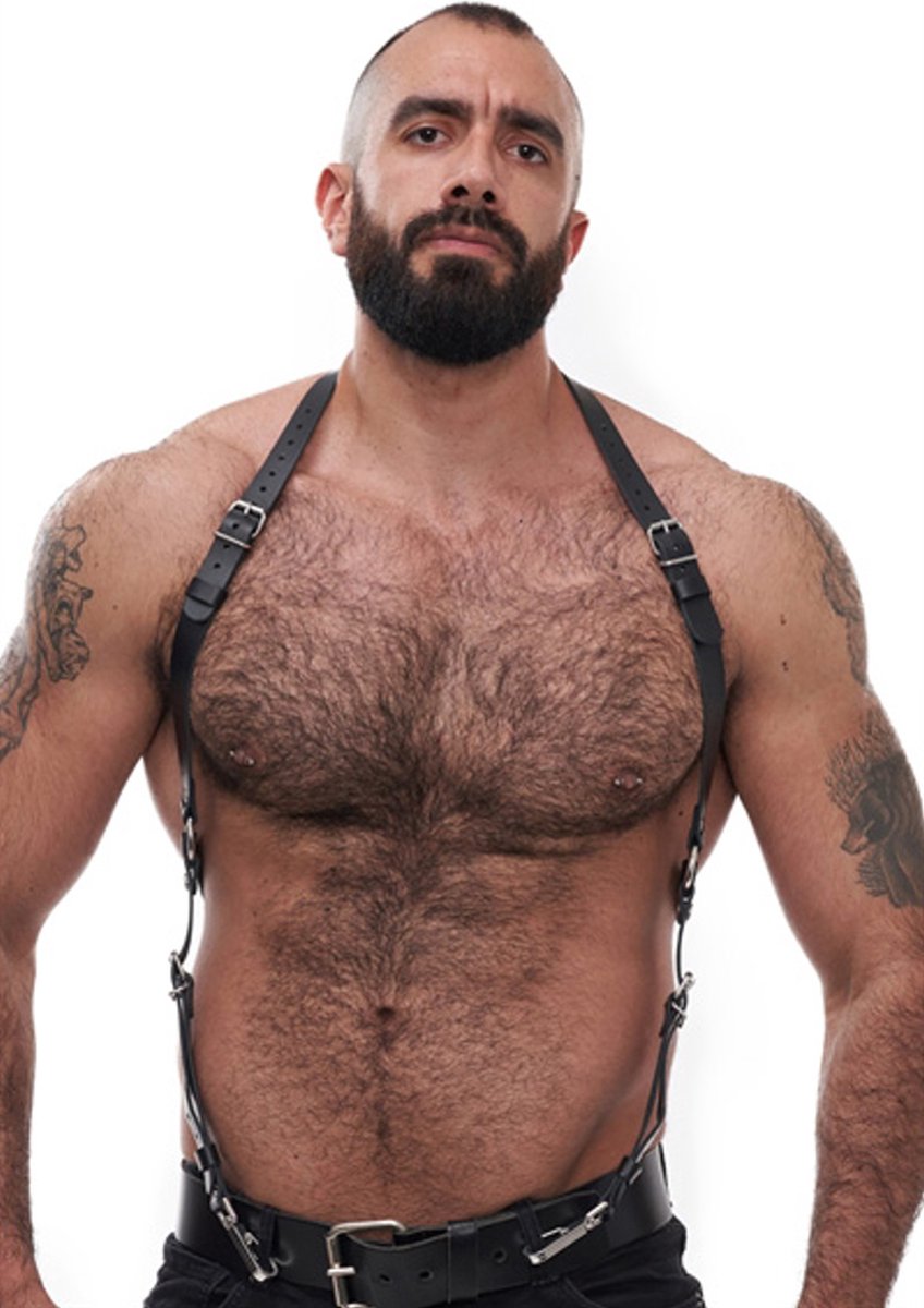 Mister B Serve Leren Butch Queen Tuig - zwart - small/medium