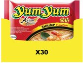 30x Yum Yum Noodles Soep Pak Garnalen 60 gr