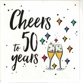 Wenskaart - kaart - Cheers To 50 Years