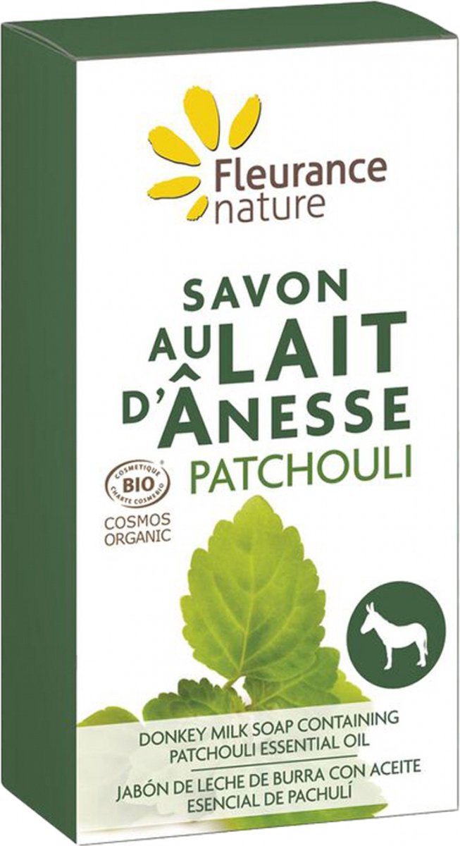Fleurance Nature Ezelinnenmelkzeep Patchouli Bio 100 g