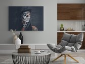 Canvas Schilderij - Vrouw - Portret - Wall Art - Decoratie - 60x40x2 cm