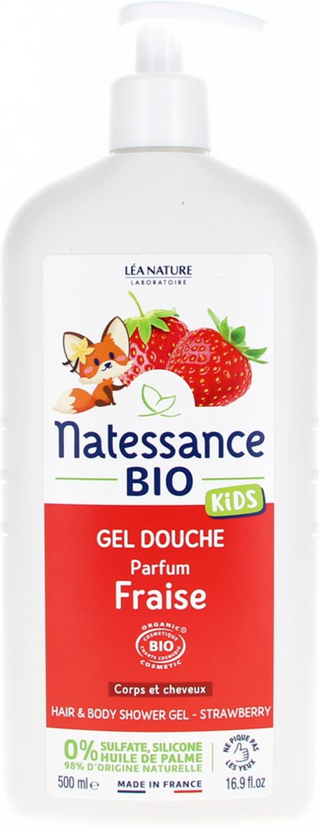 Natessance Kids Douchegel Aardbei 500 ml