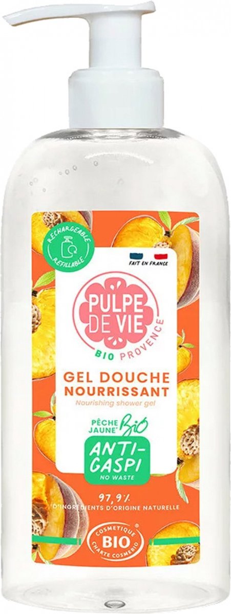 Pulpe de Vie Voedende Douchegel Organic Yellow Peach 400 ml