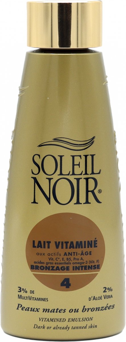 Soleil Noir Lait Vitaminé Bronzage Intense 4 150 ml