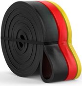Velox Pull up band - Pull up elastiek - Pull up weerstandsband - Set van 3- Zwart Rood Geel