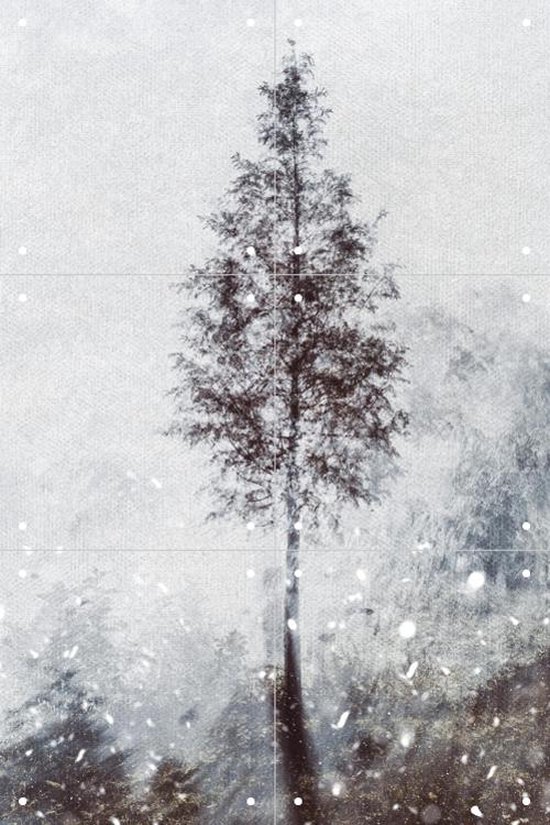 IXXI Winter Tree - Wanddecoratie - Fotografie