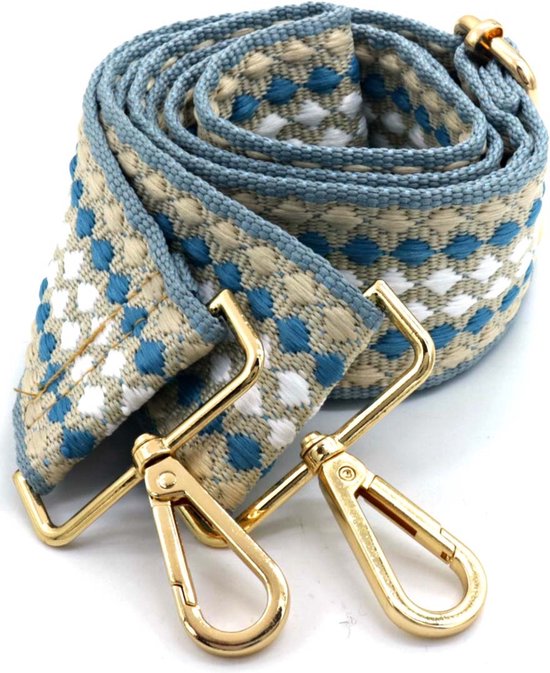 Schouderband voor Tas - Draagband - 5 cm - Blauw