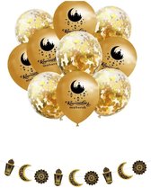 Akyol - ramadan mubarak Ballonnen 10 Stuks - ballon goud - ramadan decoratie - versiering ramadan - ramadan kareem