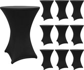 LUMALAND bartafelhoes - Ø 80-85 cm - zwart - set van 10