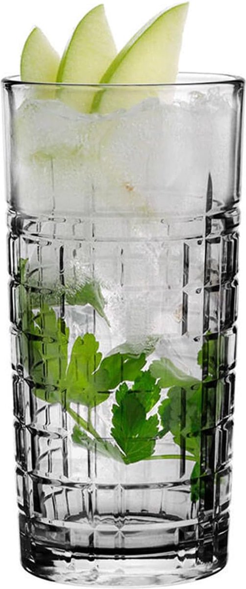 Waterglazen drinkglazen set longdrinkglazen cocktailglazen gin water longdrinkglazen cocktailglazen drinkglas waterglas vaatwasmachinebestendig transparant met kristaleffect