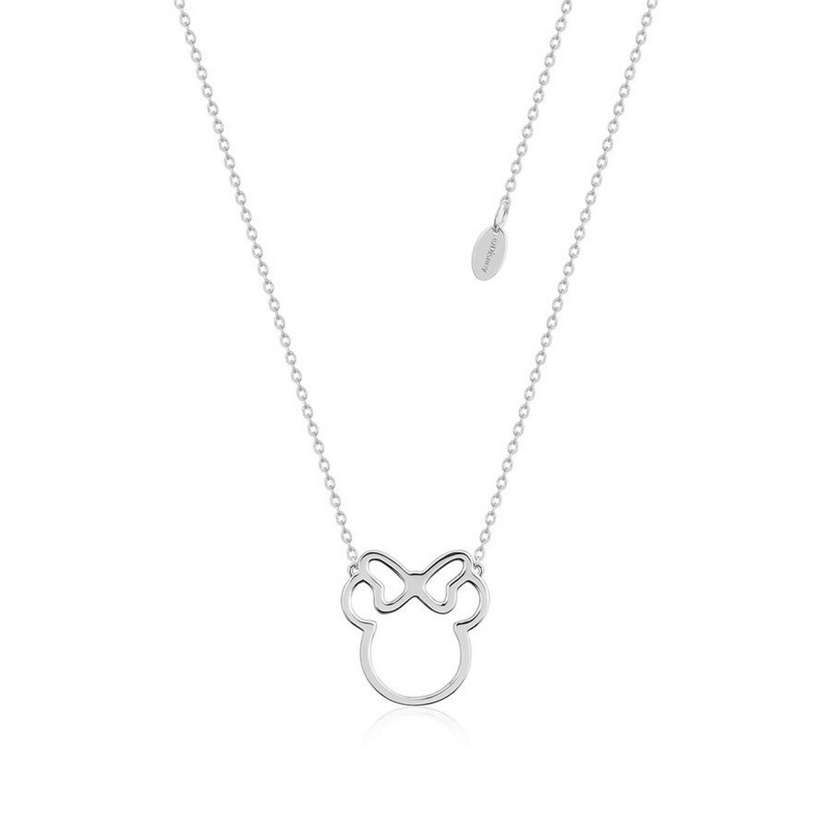 Minnie Mouse silhouette zilveren ketting