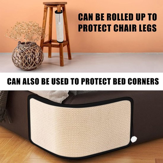 Conlun Ovale krabplank voor katten, 2-in-1 kattenkrabbed, natuurlijk golfkarton, krasbank, lounge, verzegelde basisvallen puin, geen montage kattenmeubilair, stijlvolle kleuren mengen elk huisdecor