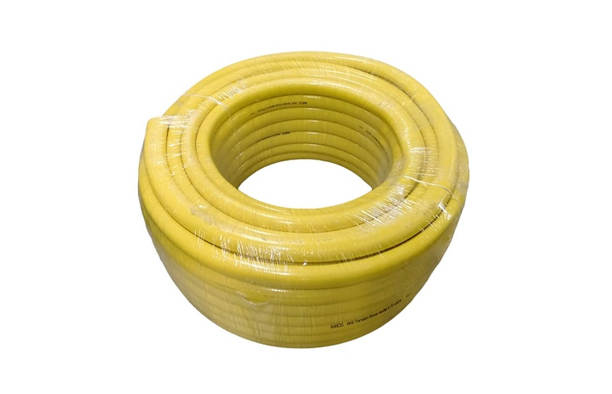 Alfaflex geweven waterslang 1” (=25MM) – 25mtr rol - kleur geel - type hobby