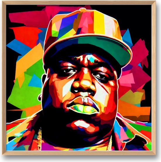 Biggie Poster Rapper biggie smalls poster | biggie smalls rap hiphop posters | 50 x 50 cm ...