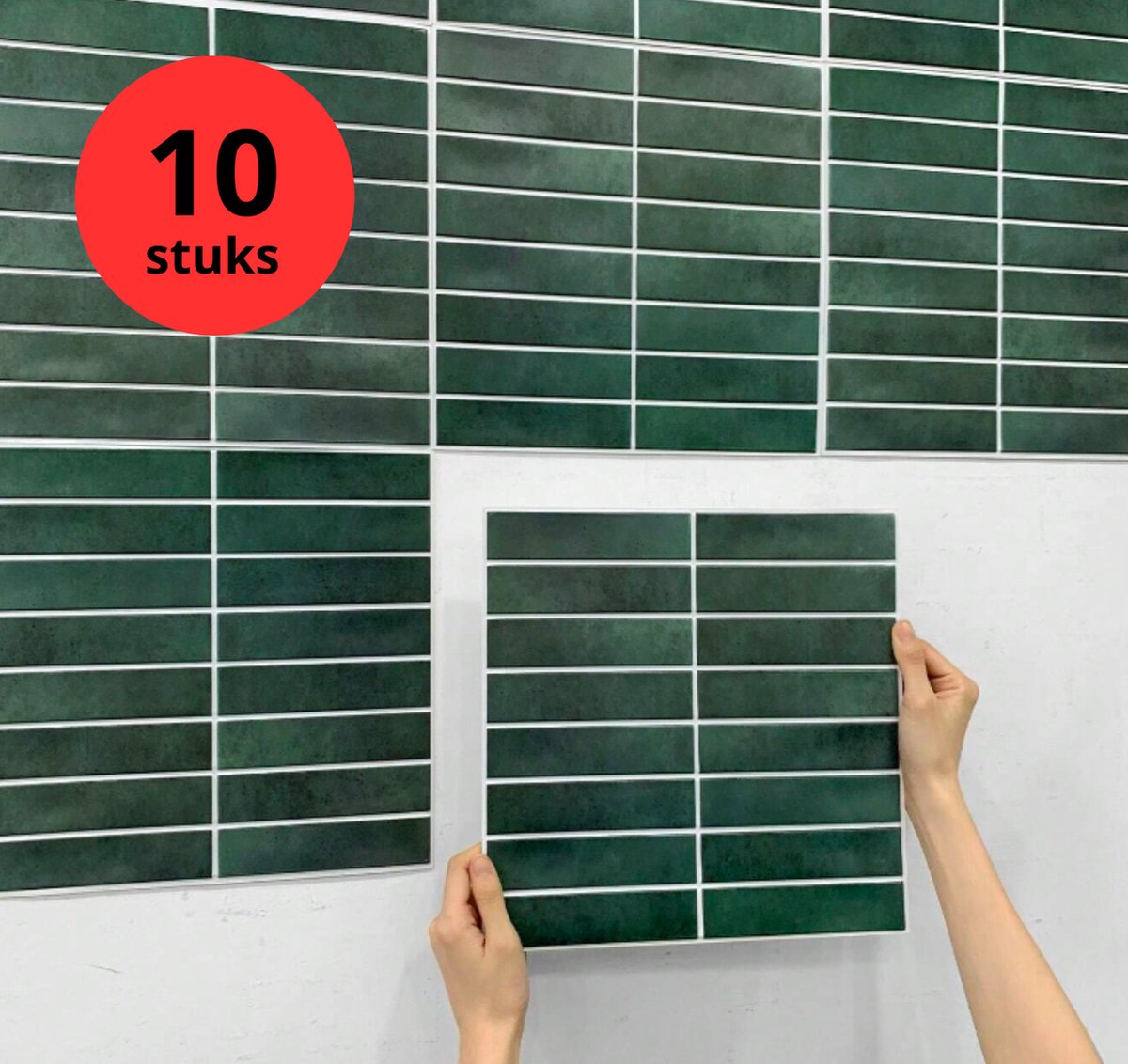 Tegelstickers 15 x 15 cm groen patroon keuken badkamer wandtegelstickers, afpellen en opplakken wandtegels, stickers zelfklevend PVC waterdicht Tegelstickers 15 x 15 cm groen patroon keuken badkamer wandtegelstickers, afpellen en opplakken wandtegels, stickers zelfklevend PVC waterdicht