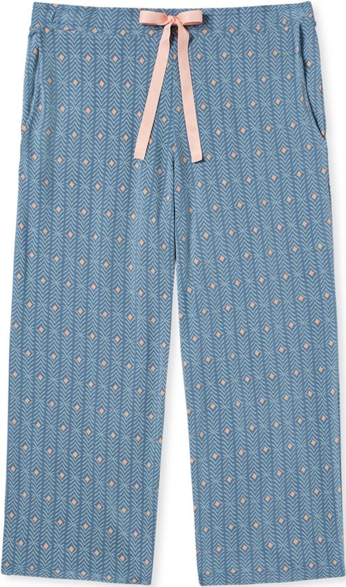 SCHIESSER Mix+ Relax pyjama femme - pantalon lounge femme longueur 3/4 modal imprimé graphique multicolore - Taille : 46