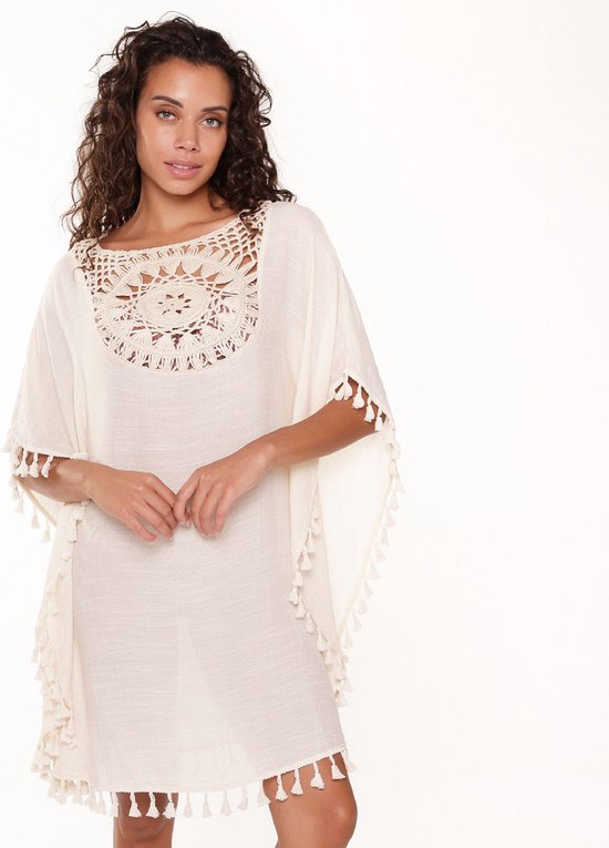 LingaDore - Ibiza Kaftan Amandel - maat 44/46 - Beige