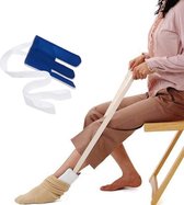 Sokaantrekker - Sokaantrekker hulp - Sok aantrekhulp - Aantrekhulp voor sokken - Wit - Aankleedhulp - Sock Slider - Praktisch voor senioren, zwangeren vrouwen of invaliden!