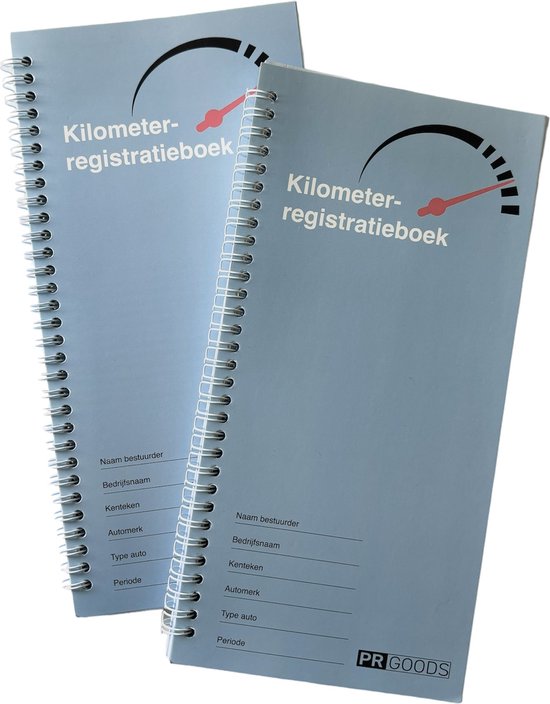 Foto: Kilometerregistratieboek kilometer registratieboek kilometerboek km boek rittenregistratie kilometerregistratie met doorschrijf formulier 50x2 blz 100 vellen set van 2