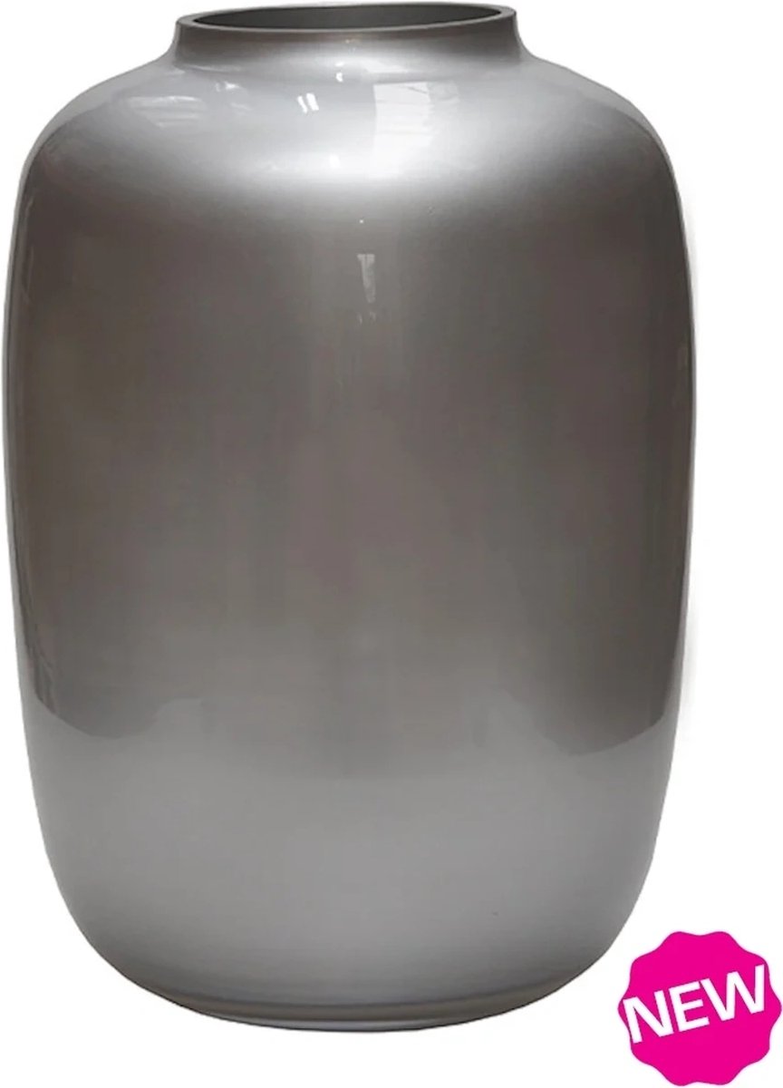 Vaas Artic S | Small | Silver - Zilver | Mond Geblazen Glas | Ø21 x H29 cm