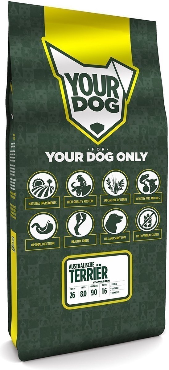 Yourdog Yourdog Australische terriër Rasspecifiek Adult Hondenvoer 12kg | Hondenbrokken