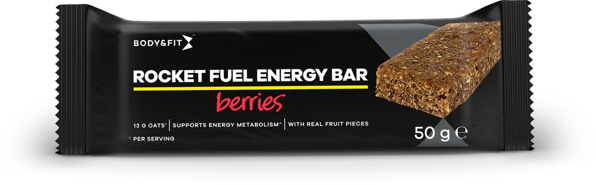 Goedkoopste Body & Fit Rocket Fuel Bars - Energiereep - 1 doos (12 repen) - Berries