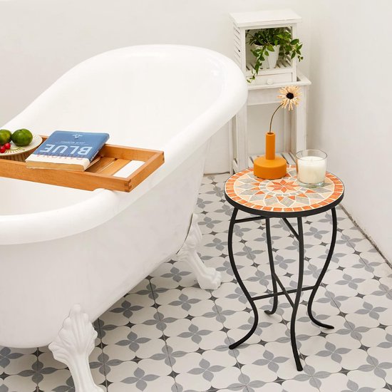Vintage Mozaïek Bijzettafel Plantentafeltje Tafeltje | €129 Vintage Mozaïek Bijzettafel Plantentafeltje Tafeltje | €129