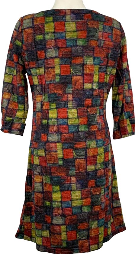 Patchwork jurk hotsell
