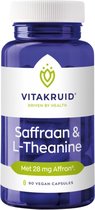 Vitakruid - Saffraan 28 mg (Affron) & L-Theanine - 90 Vegetarische capsules