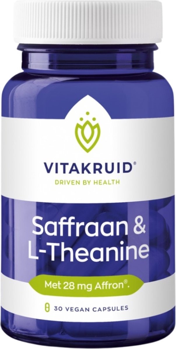 Vitakruid - Saffraan & L-Theanine - 30 vegicaps -Aminozuur - Vitakruid