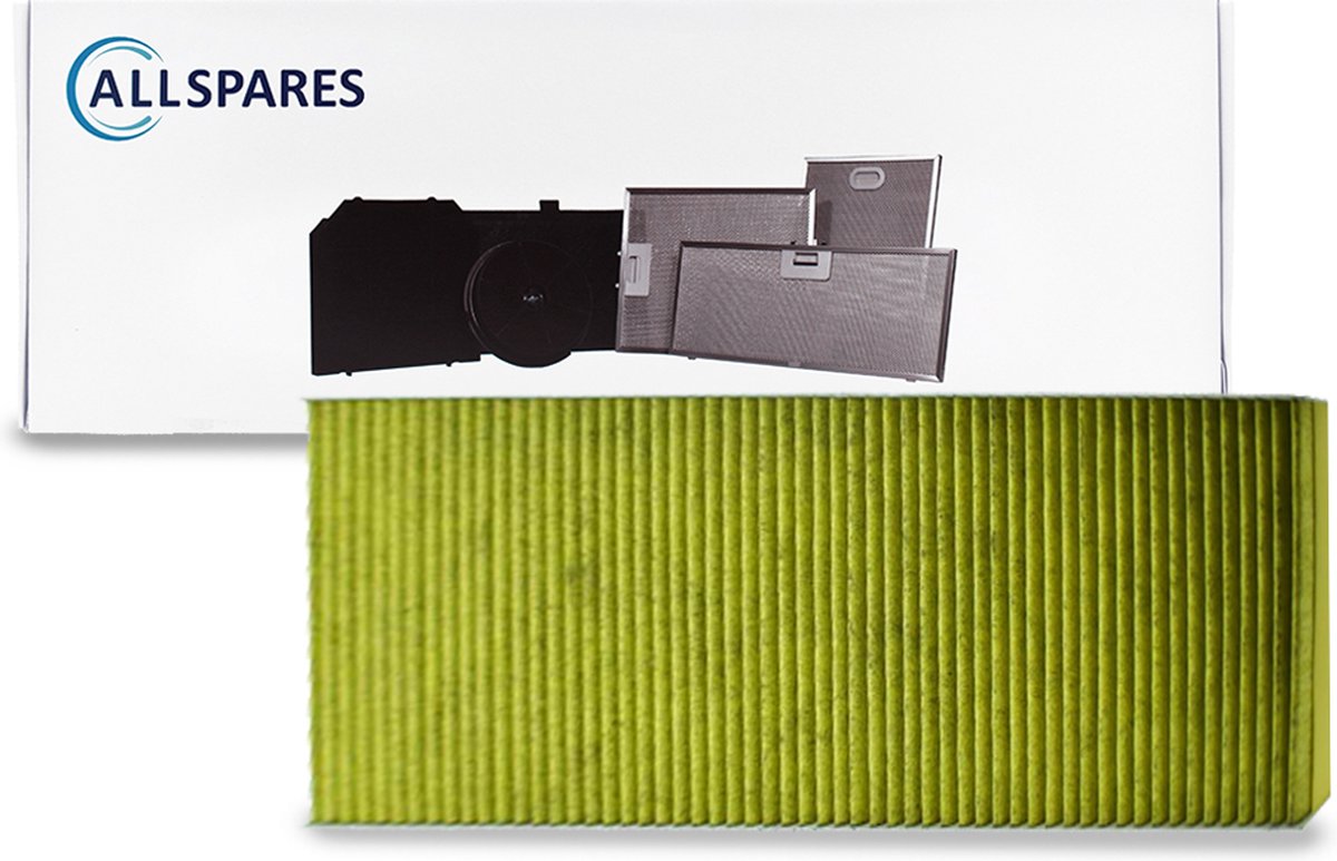AllSpares CleanAir Plus Koolstoffilter voor afzuigkappen geschikt voor Bosch 11018621 / 11034172 / DSZ4681 / Siemens LZ46810 / Neff Z54TR00X0 (454x194x50mm)