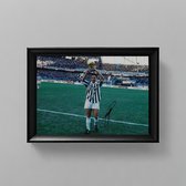 Roberto Baggio Ingelijste Handtekening – 15 x 10cm In Klassiek Zwart Frame – Gedrukte handtekening – Juventus - Voetbal