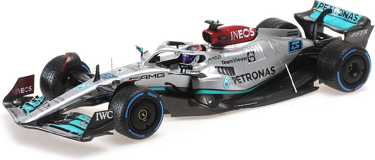 Mercedes-AMG Petronas Formula One Team F1 W13 E Performance #63 Monaco GP 2022 - 1:18 - Minichamps