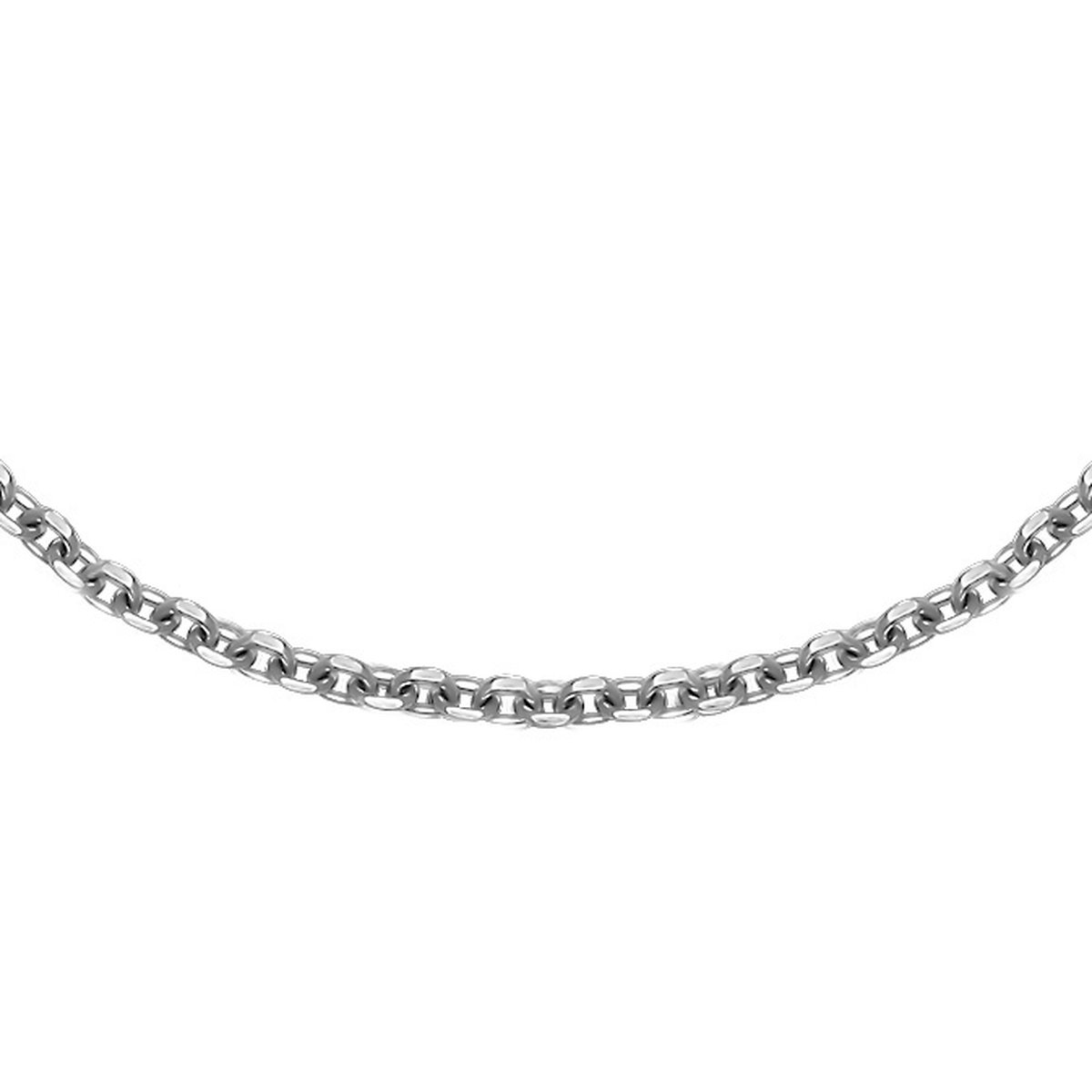Juwelier Zwartevalk - ZILVEREN (GERHODINEERD) KETTING 25.163/50cm--